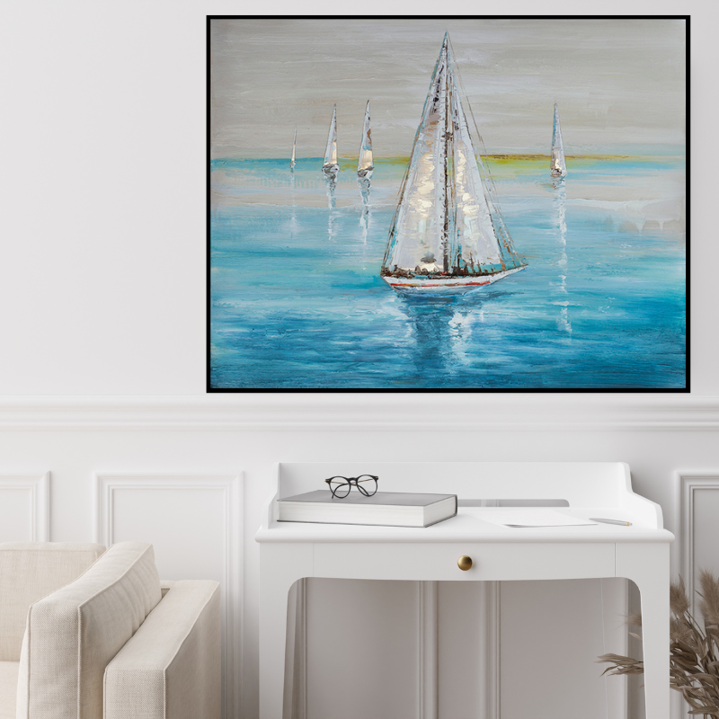 Shimmering Sailboats