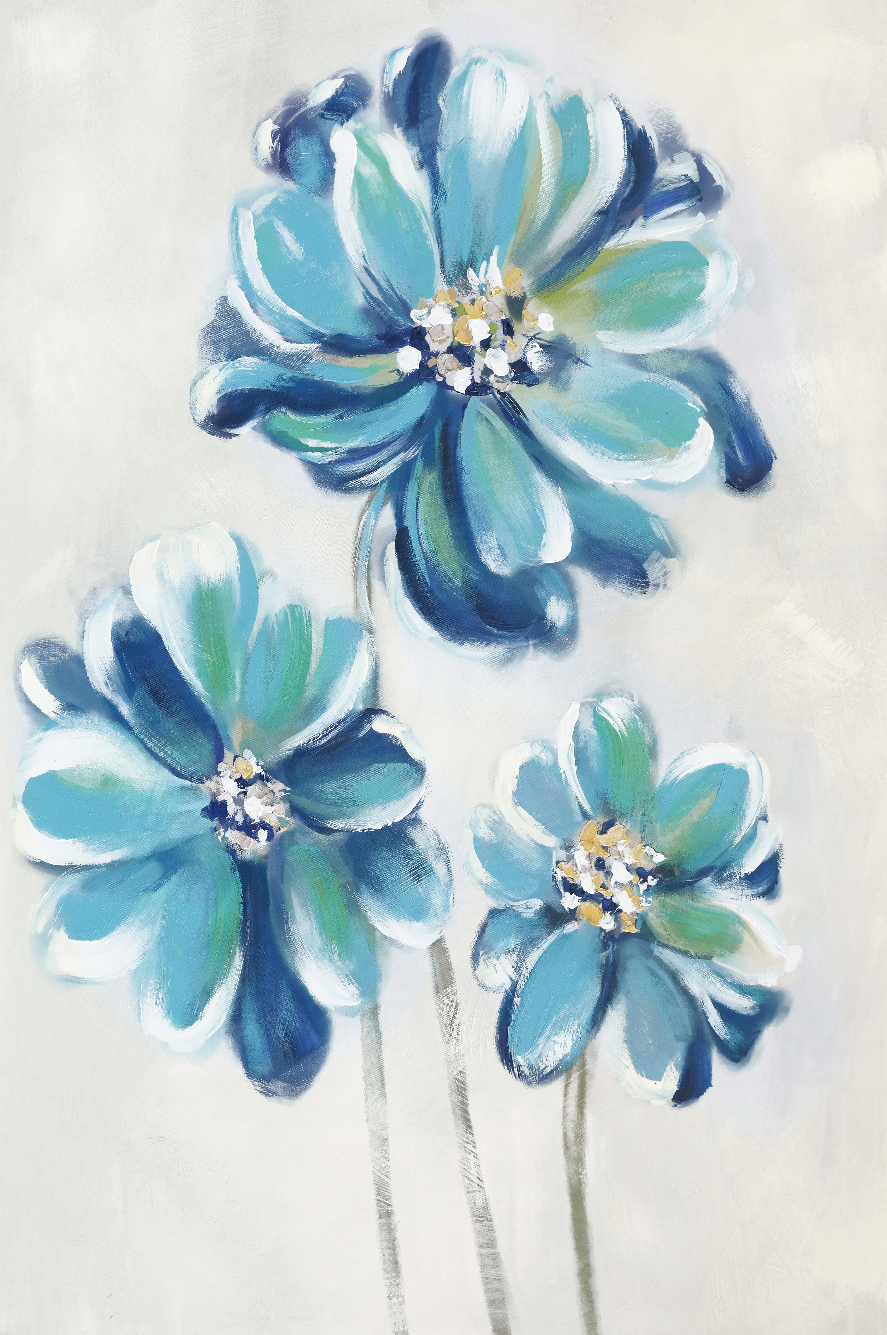 Icy Blue Florals