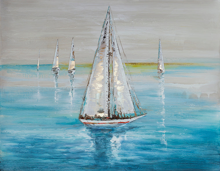 Shimmering Sailboats